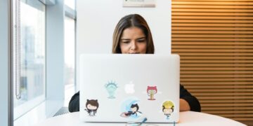 developer working on laptop